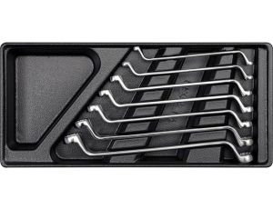 WKŁAD DO SZUFLADY KLUCZE OCZKOWE ODGIĘTE 6- 19MM 7 CZĘŚCI