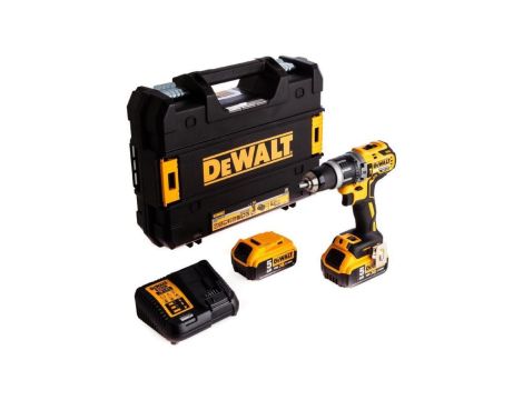 Akum. wiertarko-wkrętarka z udarem xr 18v 2*5.0ah kufer