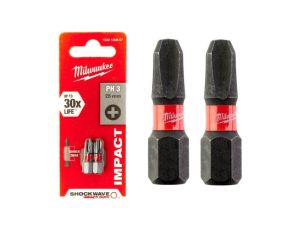 BIT, GROT, KOŃCÓWKA SHOCKWAVE PH3 25MM 2 SZT.