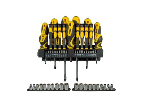 ZESTAW WKRĘTAKÓW I NASADEK 57 SZTUK