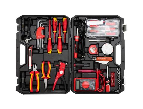 ZESTAW NARZĘDZI DLA ELEKTRYKÓW 68 CZĘŚCI
