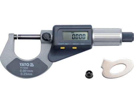 MIKROMETR 0-25MM Z WYŚWIETLACZEM CYFROWYM