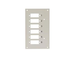 Panel przedni do przełącznicy Techly na 6 adapterów DIN109801