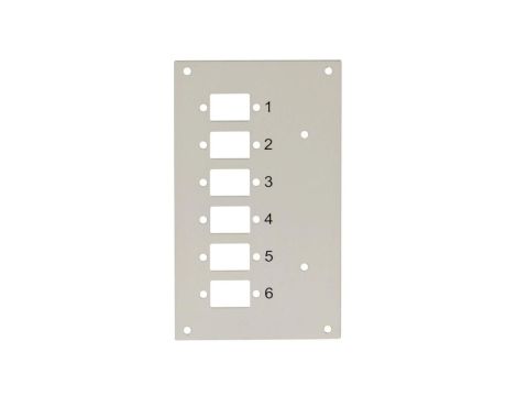 Panel przedni do przełącznicy Techly 109801 na 6 adapterów