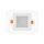 LED line LITE Downlight Plafon MOLLY 5W 500lm 4000K neutralna kwadrat podtynk 3 lata gwar.