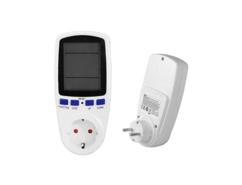Watomierz cyfrowy LCD gniazdkowy licznik zużycia energii elektrycznej M150 (do gniazdek typu 2P+Z) LTC