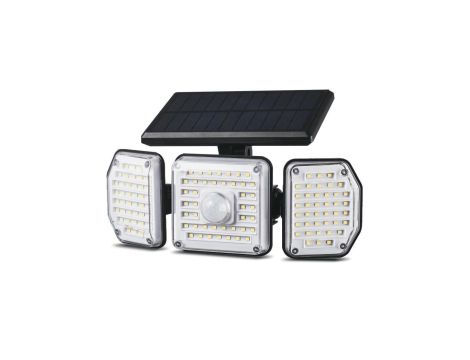 Solarna lampa LED z czujnikiem ruchu Maclean IP65, 4W, 320lm, 4000K, Li-ion 1200 mAh, 3 tryby pracy MCE615