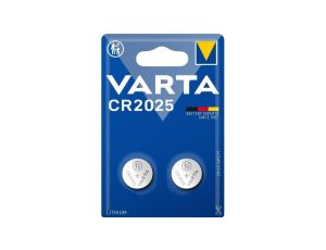 Bateria litowa pastylka CR2025 3V VARTA Lithium BLISTER 2szt.