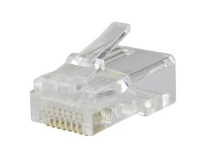 Wtyk modularny RJ45 8P8C kat.5e nieekranowany UTP drut WORECZEK 100szt.