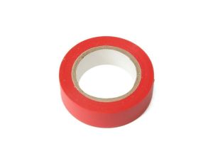 Taśma izolacyjna PVC czerwona 0,13 x 15mm x 10m / 25211
