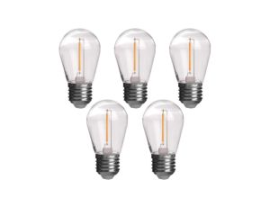 Żarówka LED E27 230V 1W 60lm kula biała ciepła 5 sztuk do girland