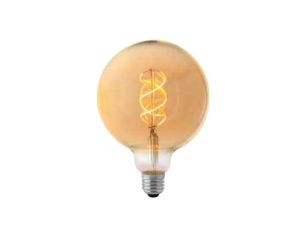 Żarówka LED E27 GLOBE G125 5W 2200K Filament DIM Bursztyn