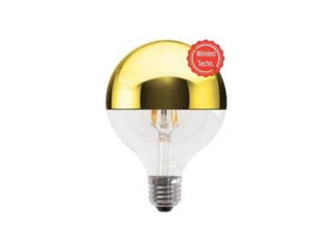 Żarówka LED GLOBO 5W/830 (40W) DIM 95MM - bańka szklana złocona w kopule Leuci (555373.0101)