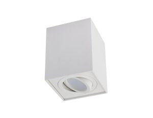 Oprawa Natynkowa HALOGENOWA Spot Tuba Ruchoma AMAT-L GU10 Kwadratowa Biała 115mm LUMILED