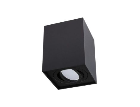 Oprawa Natynkowa HALOGENOWA Spot Tuba Ruchoma AMAT-L GU10 Kwadratowa Czarna 115mm LUMILED