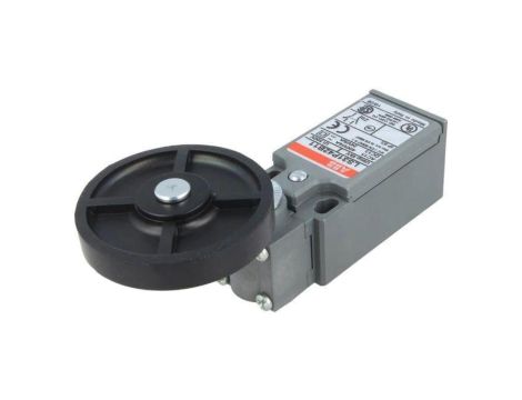 LS31P42B11 Wyłącznik krańcowy dźwignia R 26,5mm rolka z gumy Ø50mm