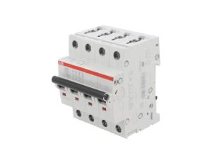 S204-C20 Wyłącznik nadprądowy 230/400VAC Iznam 20A 4 biegunowy 6kA IP20