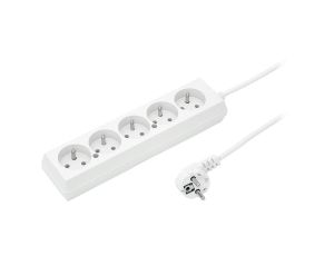 Przedłużacz 5-gniazd z/u 10A 3m /OMY 3x1/ biały PS-570 T-105810