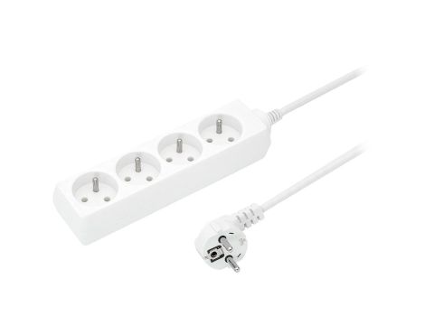 Przedłużacz 4-gniazda z/u 16A 1,5m /OMY 3x1,5/ biały PS-470 T-110730