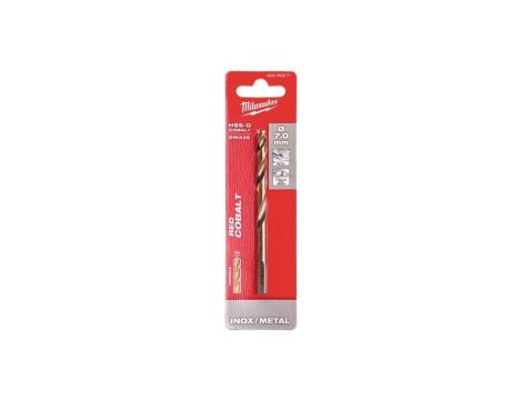 Wiertło do metalu HSS-G kobaltowe walcowane 7x69/109mm RED COBALT MILWAUKEE