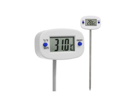 Termometr/sonda do żywności, GreenBlue, długość sondy 15cm, zakres temp. -50 st. C do +300 st. C., dokładność 0,1 st. C, GB382