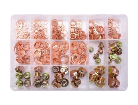 PODKŁADKI I KORKI SPUSTOWE OLEJU 534 SZT