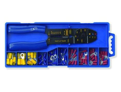 Zestaw szczypce 536, 0.25-6mm2+końcówki izolowane 80szt.