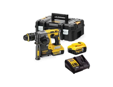 Młotowiertarka 18v sds-plus xr bl 2*5.0ah t-stak