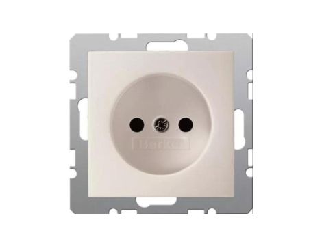 Berker/B.Kwadrat Gniazdo pojedyncze b/u 16A IP20 kremowe 5361038982