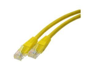 Patchcord UTP kat.6 kabel sieciowy LAN 2x RJ45 linka żółty 2m