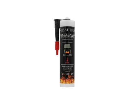 Uszczelniacz kominkowy 280ml BAUHUS do uszczelniania szczelin w kominkach, piecach, kotłach, grillach