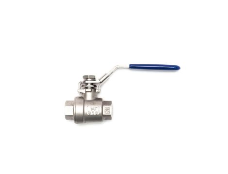 Zawór kulowy gwintowany Flowmatik R 3/4 GW PN63, 2-elementowy z blokadą, stal nierdzewna 316, PTFE