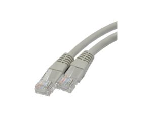 Patchcord UTP kat.5e kabel sieciowy LAN 2x RJ45 linka szary 20m