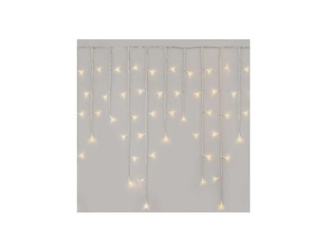 Oświetlenie świątecz. sople 300LED 5m ciepła biel, przeź. przew.,8 programów, timer, pilot D4CW02