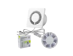 Wentylator łazienkowy domowy cichy Fi 100 biały ścienny z kablem