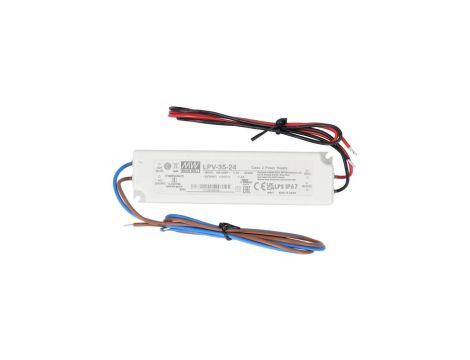 Zasilacz hermetyczny IP67 do oświetlenia LED 24V 1,5A 35W wodoodporny LPV Mean Well