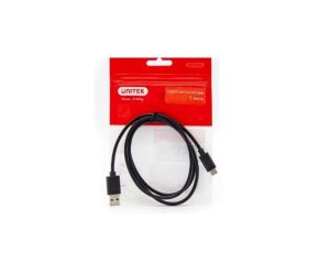 UNITEK Kabel USB 2.0 typ-C (wtyk / wtyk) QuickCharge 2.0 czarny 1m