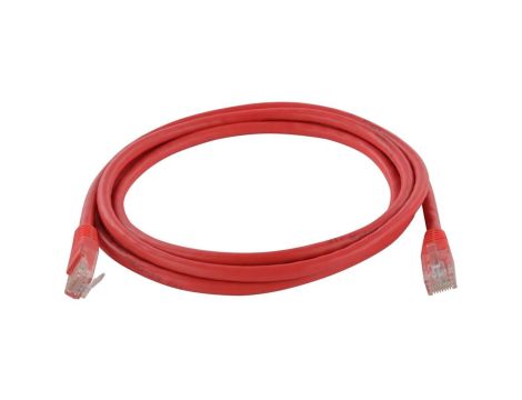 Patchcord UTP kat.6 kabel sieciowy LAN 2x RJ45 linka czerwony 3m