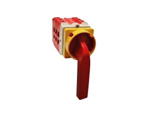 Przełącznik Gave I-II, 3P+2s, 100A, bezprzerwowy UPS - BY-PASS, dźwignia z możliwością blokady, 2x styk pomocniczy, A459E7100