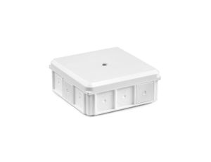 Puszka naścienna 90x37x90mm IP55 z dławnicami z wkrętem biała NSW90x90 +3szt. złączka SCL IDEALNA (zestaw promocyjny) 35418706