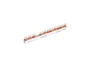 Szyna prądowa łączeniowa - widełkowa 3-fazowa 63A 12 modułów 10 mm pod zabezp. różnicowo-prądowe SW3F(3P+N) 10 12M63A 81992206