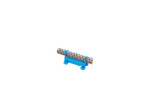 Listwa zaciskowa na szynę N12 neutralna 12-torowa 16mm 400V AC 63A niebieska 81701003