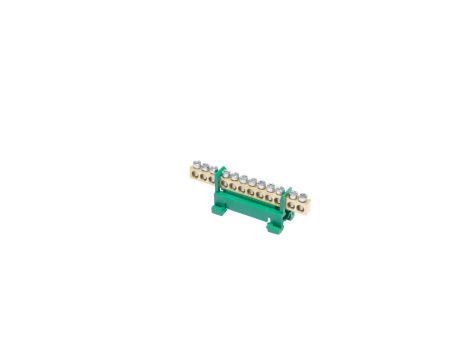 Listwa zaciskowa na szynę PE12 ochronna 12-torowa 16mm 400V AC 63A zielona 81701005