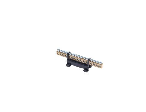 Listwa zaciskowa na szynę L15 fazowa 15-torowa 16mm 400V AC 63A czarna 81702007