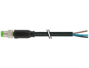 7000-08001-6100300 Wtyk kątowy M8, P3 z przewodem o długości 3m, PVC