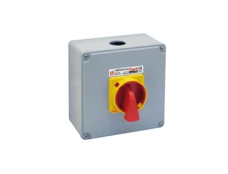 Rozłącznik ognioodporny Gave FPROTEC 3P 25A F400, obudowa IP65 130x130x127 EN12101-3, AB55221F4