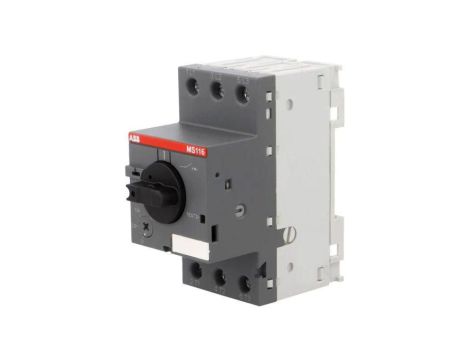 MS116-0.16 Wyłącznik silnikowy 0,03kW 208690VAC na szynę DIN IP20