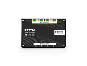 TECH RS-8 - Rozdzielacz RS 1x wyjście do sterownika głównego 4x wyjście komunikacji RS łączki 4x wyjście komunikacji gniazdo RS