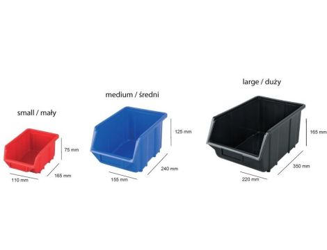 ECOBOX ŚREDNI NIEBIESKI 155x240x125mm