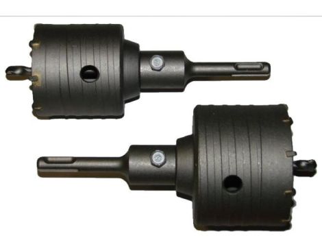 JOBI KORONA / FREZ DO MURU ZESTAW 65 + 80mm UCHWYT SDS - 2